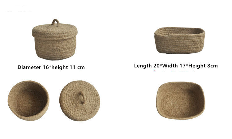 Handwoven Jute Storage Basket