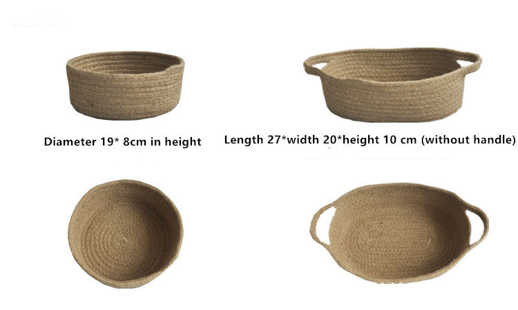 Handwoven Jute Storage Basket