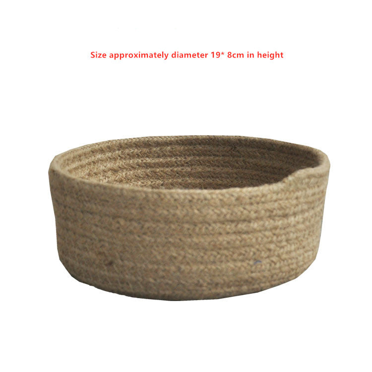 Handwoven Jute Storage Basket