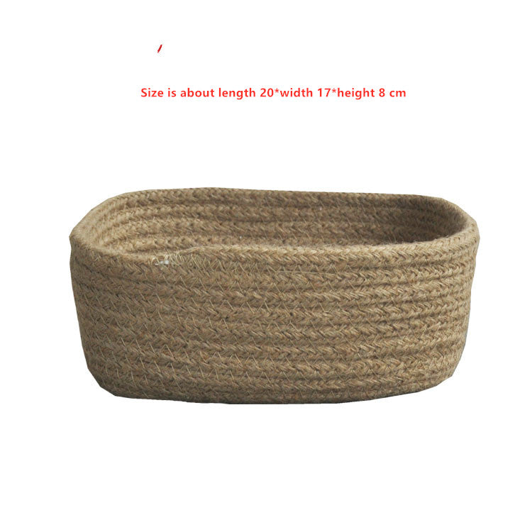 Handwoven Jute Storage Basket