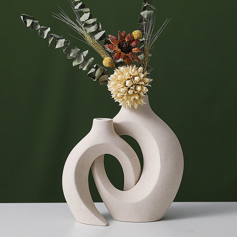 Minimalist Ceramic Vase Duo