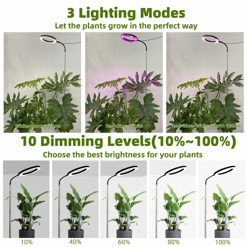 Full-Spectrum Grow Light Floor Lamp