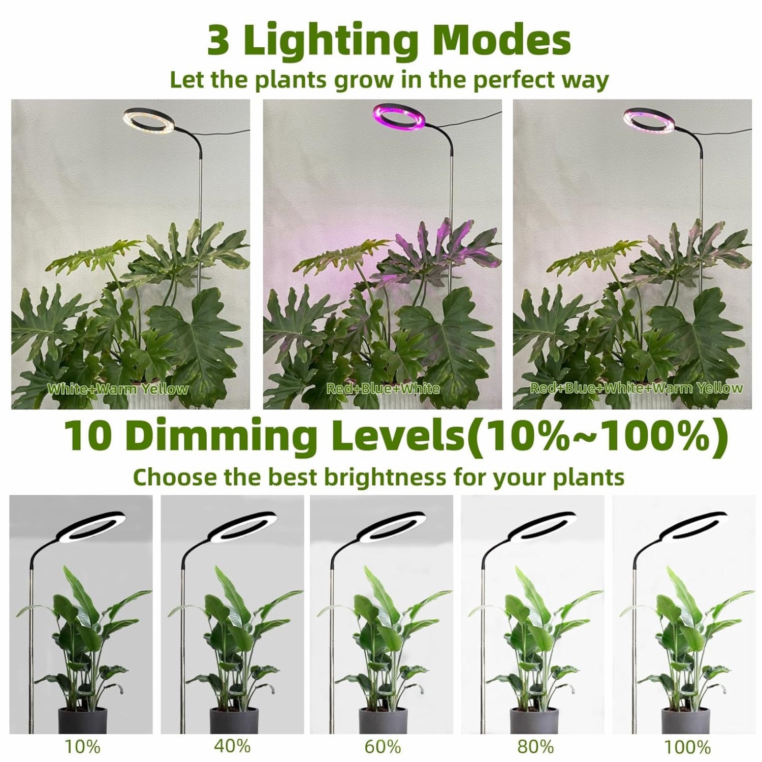 Full-Spectrum Grow Light Floor Lamp