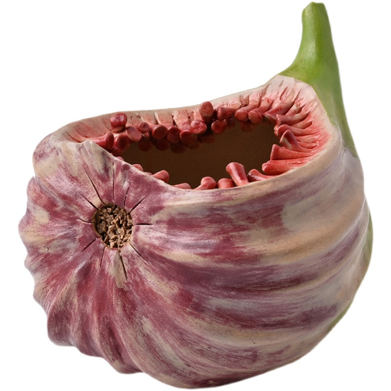 Handcrafted Textured Ceramic Vase